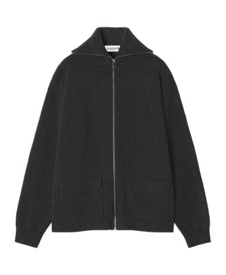  Cashmere Zip Cardigan