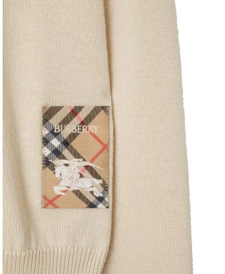 Check Label Wool Sweater