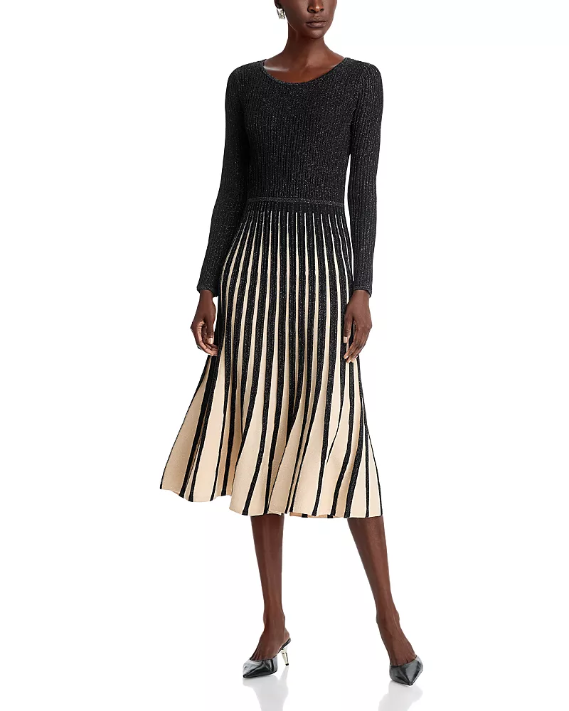 Elie Tahari The Daria Pleated Dress