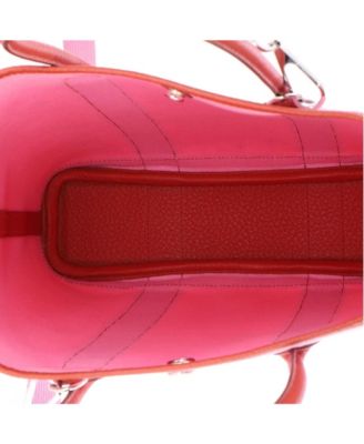 28 Garden File Tote Toile and Leather