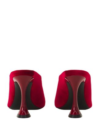 Women's Midnight Step Mule in Velvet