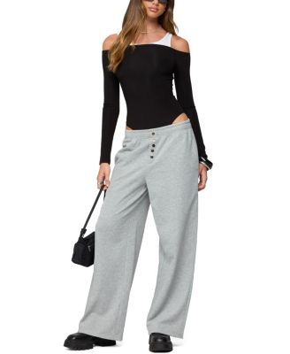  Layered Ribbed Off Shoulder Bodysuit