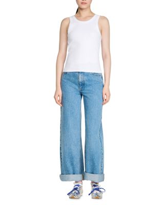 Evie Beaded Ribbed Top