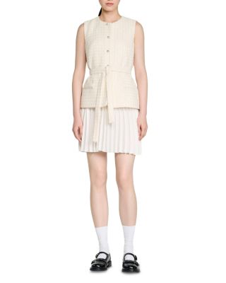 Bloom Mixed Media Short Dress