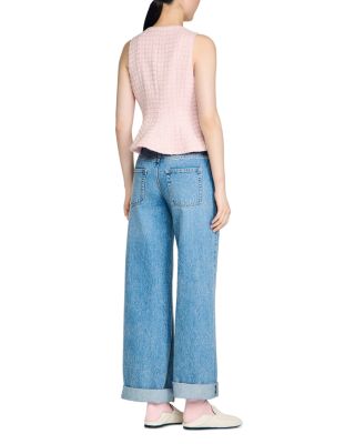 Demie Sequin Tweed Top