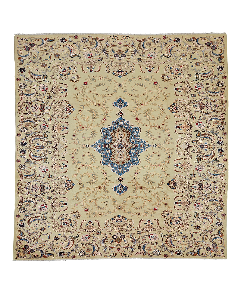 Bloomingdale's Persian Kashan Area Rug 9' 3 X 10' 10 In White
