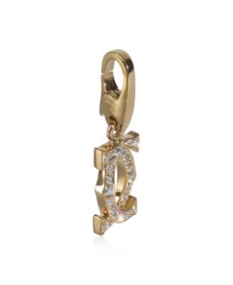 Vintage Double C de Cartier 18k Yellow Gold Pendant