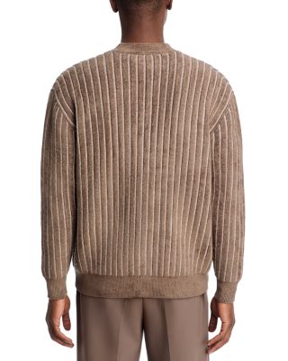 Monogram Stripe Cardigan Sweater