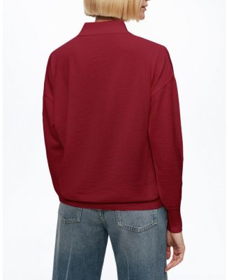  Relaxed Polo Knit Sweater