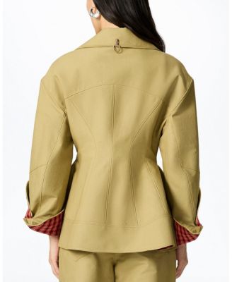  Buckle Front Fitted Jacket