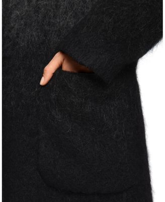   Alpaca Blend Coat with Fringes