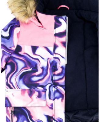  Girls' Two-Piece Discover Snowsuit with Gradient Printed Jacket - Little Kid, Big Kid