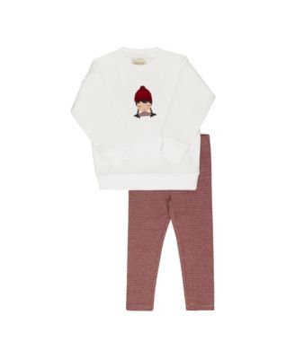  Unisex French Terry Autumn Kids Collection Sweatshirt and Leggings -Baby