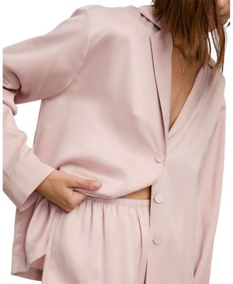 Silk Long Sleeve Pant Set
