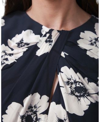 Women's Garden-Print Midi Dress