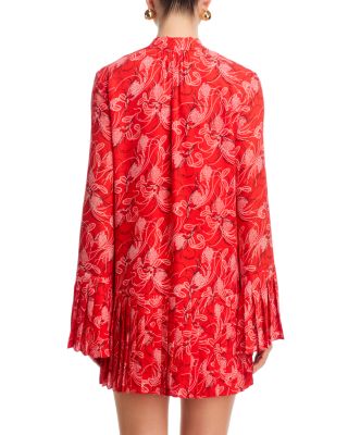 Botanical Floral A Line Mini Dress