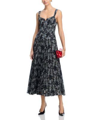 Botanical Floral A Line Dress