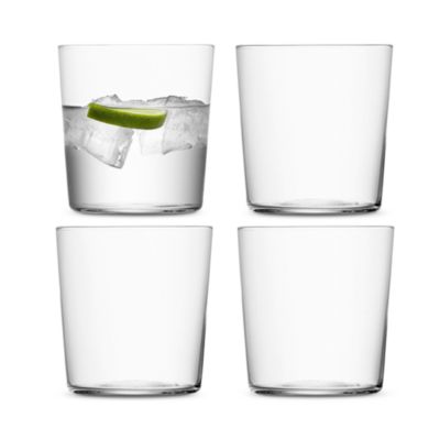 Gio Small 13 oz. Clear Tumbler, Set of 4