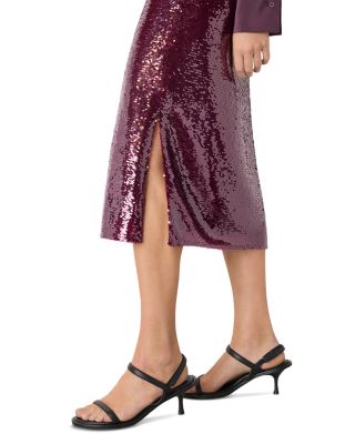 Sequin Midi Skirt