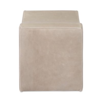 Isla Suede Ottoman