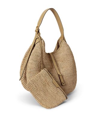 Polo ID Raffia Shoulder Bag