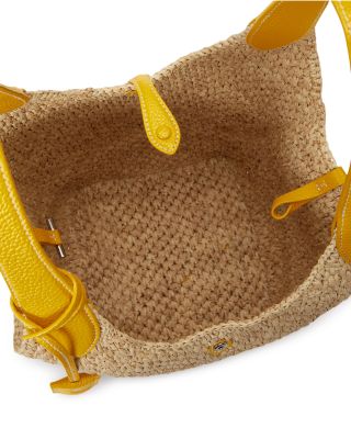 Polo Play Medium Raffia Shoulder Bag