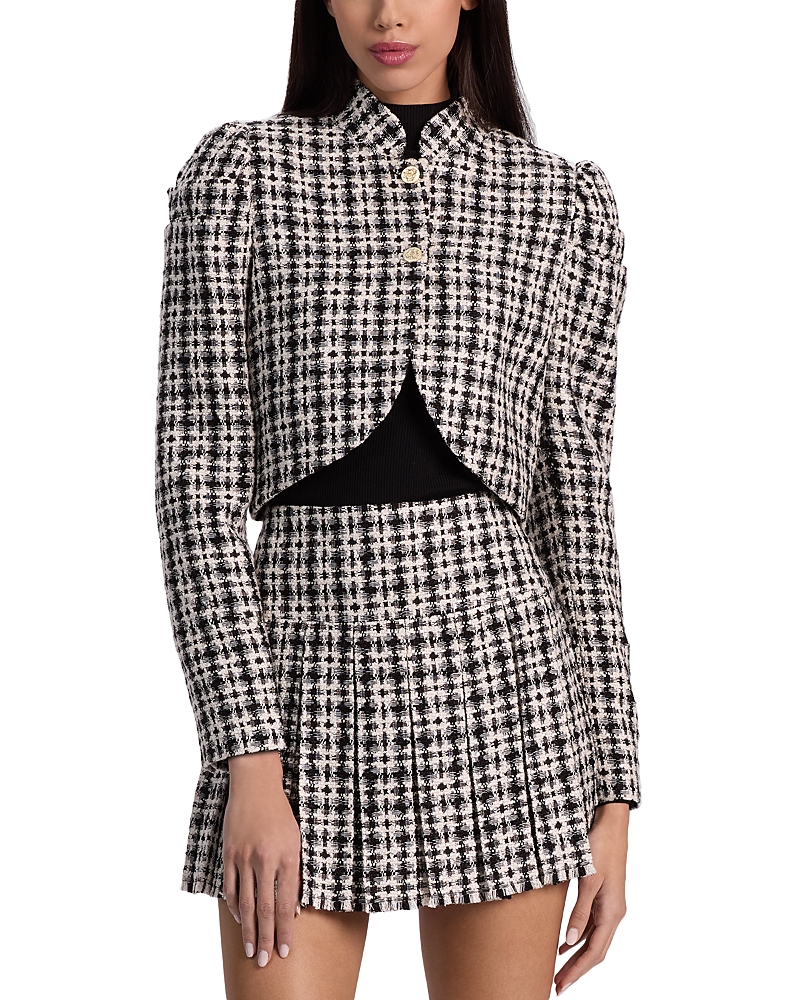 Alice and Olivia Ilaria Cropped Jacket