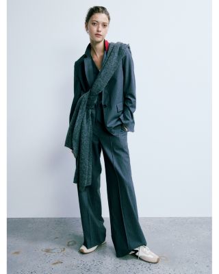 Irina Pinstripe Wide Leg Pants