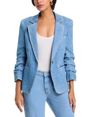 Denim Khloe Blazer & Tommy Straight Jeans in Zephyr
