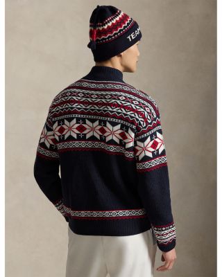 Team USA Wool Quarter Zip Sweater