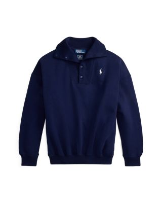Team USA Buttoned Mock Neck Sweatshirt
