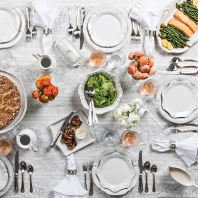 Berry & Thread Whitewash Sauce Boat and Stand