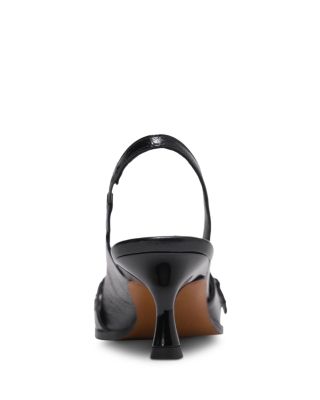 Women's Leather Slingback Pumps