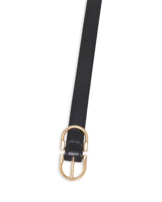 Women's Double Buckle Leather Belt