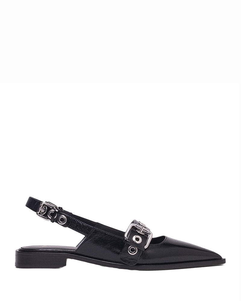 Maje Women's Leather Slingback Flats