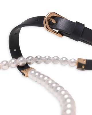 Women's Bead & Leather Belt