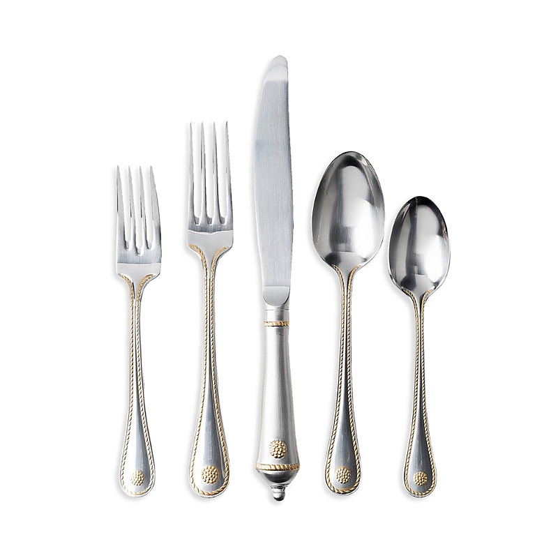 Juliska Berry & Thread Bright Satin with Gold 5 Piece Setting