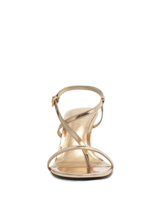 Women's Azure Metallic High Heel Sandals