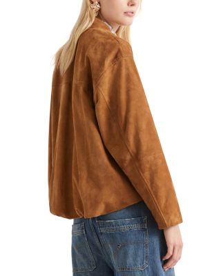 Suede Bomber Jacket
