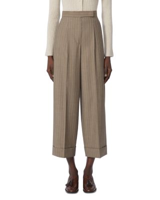 Mxmmanetta Wool Pinstripe Pants