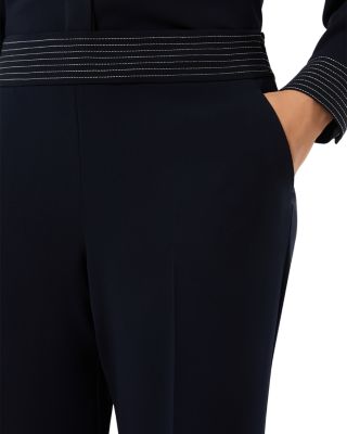 Uscita Briose Topstitched Straight Pants