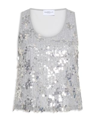 Sequinned Tank Top