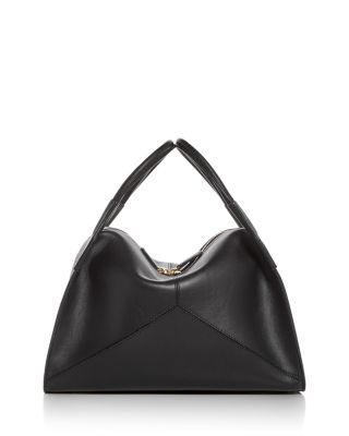 Victoria Pli&eacute; Medium Leather Top Handle Bag