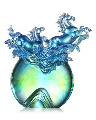 Resembling Water Ever in Motion, Ever Alive Limited Edition Crystal Glass Sculpture