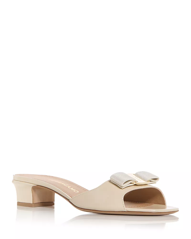 Ferragamo Women's Vanilla Slide Sandals