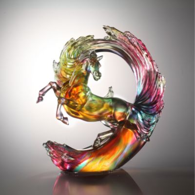 The Peak of Greatness Limited Edition Crystal Glass Sculpture