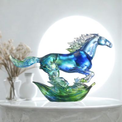 Advance without Fear Limited Edition Crystal Glass Sculpture