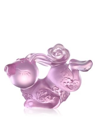 LIULI Ruyi's Twelve Blessings The Hop Hop Bunny Crystal Glass Sculpture ...