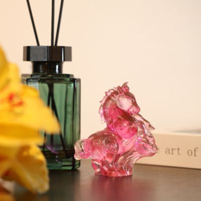 Ruyi's Twelve Blessings An Unbridled Spirit Crystal Glass Sculpture