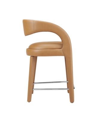 Pinnacle Faux Leather Counter Stool, Set of 2